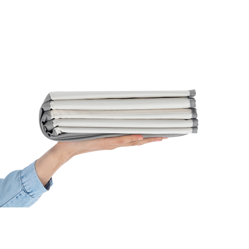 Otroški suhi bazen z žogicami pr. 80 cm bela/siva