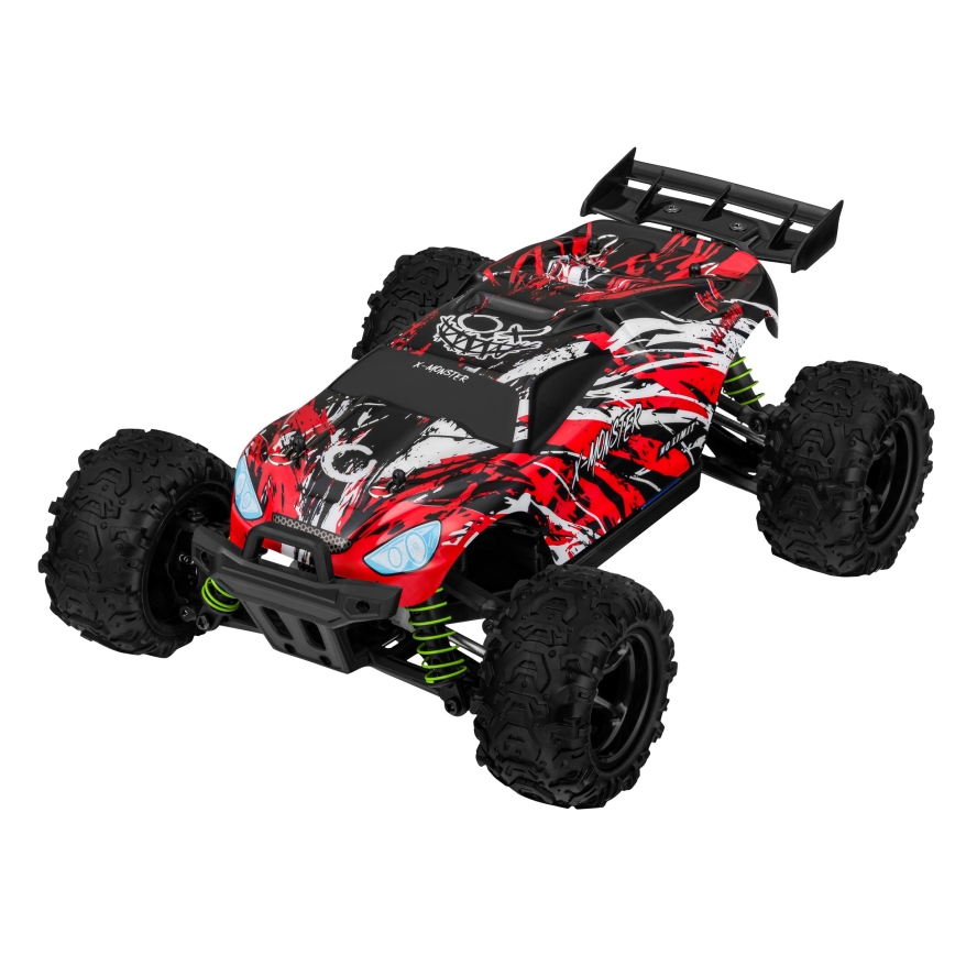 Overmax - RC avto z daljinskim upravljanjem 2v1 X-MONSTER 3.5 1700 mAh črna/rdeča/zelena