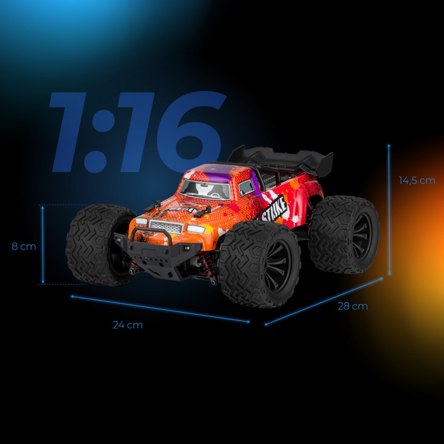 Overmax - RC avto X-STRIKE z daljinskim upravljanjem, 3000 mAh, črna/oranžna