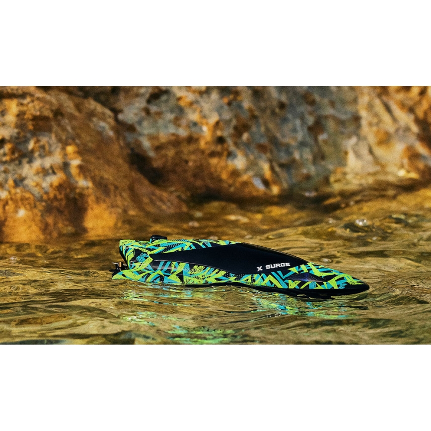 Overmax - RC čoln z daljinskim upravljanjem X-SURGE 4000 mAh črno/zelena