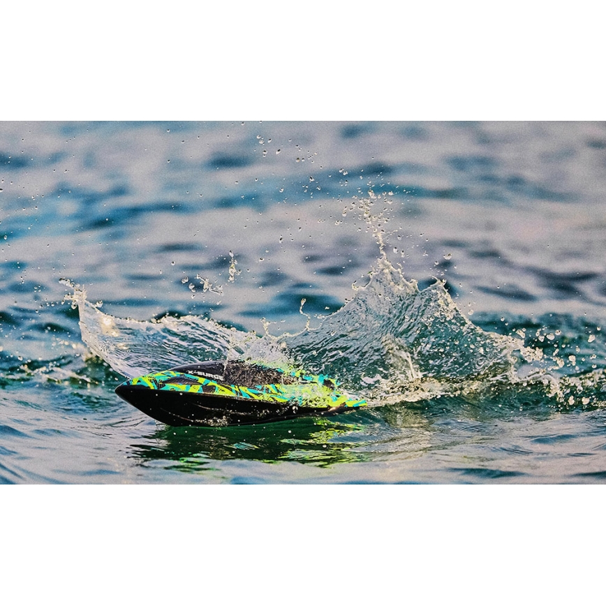 Overmax - RC čoln z daljinskim upravljanjem X-SURGE 4000 mAh črno/zelena