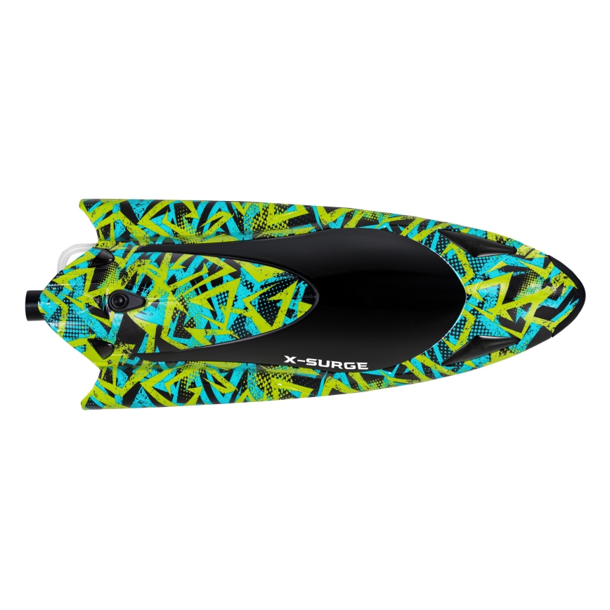 Overmax - RC čoln z daljinskim upravljanjem X-SURGE 4000 mAh črno/zelena