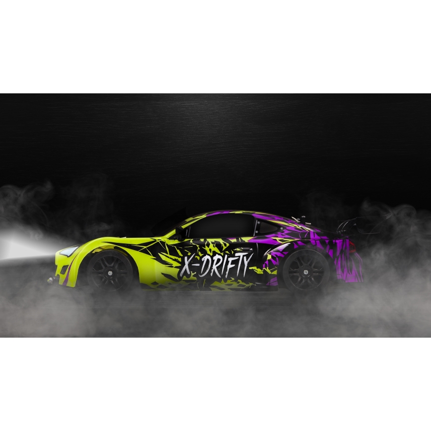 Overmax - RC drift avto z daljinskim upravljanjem X-DRIFT 1000 mAh rumena/vijolična
