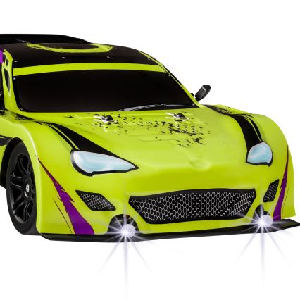 Overmax - RC drift avto z daljinskim upravljanjem X-DRIFT 1000 mAh rumena/vijolična