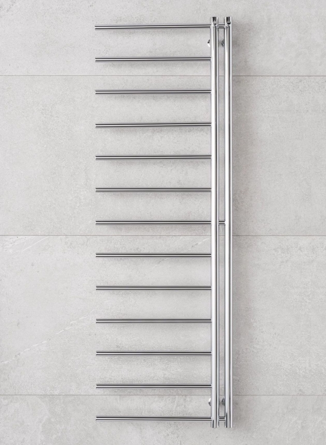 P.M.H. AP2C-L - Kopalniški lestevni radiator APOLLO 219 W 150 cm leva izvedba / sijajni krom