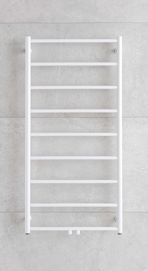 P.M.H. NS4W-M - Kopalniški radiator v obliki lestve NAAS 349W 121 cm bela
