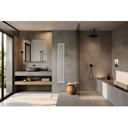 P.M.H. P2W/4 - Kopalniški lestvičast radiator PLUTO, 406 W, 150 cm, bel