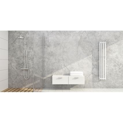 P.M.H. P2W/4 - Kopalniški lestvičast radiator PLUTO, 406 W, 150 cm, bel