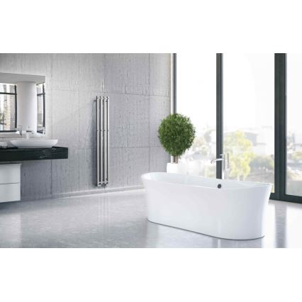 P.M.H. PX2C/4 - Kopalniški brisačnik PLUTO X, 350 W, 150 cm, visokosijajni krom