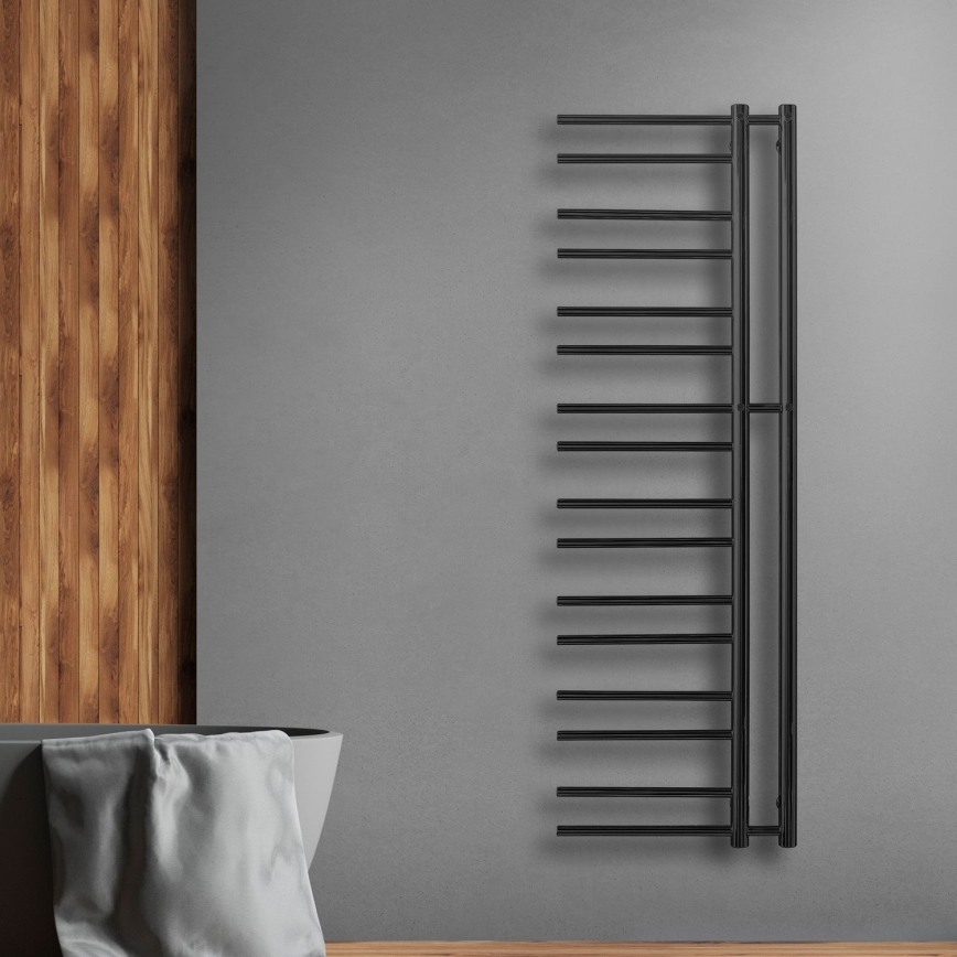 P.M.H. T2B-L - Kopalniški lestvični radiator THEIA 352 W 154 cm levi/črni