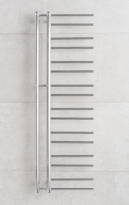 P.M.H. T2C - Kopalniški radiator v obliki lestve THEIA 352 W 154 cm, desni/sijajni krom