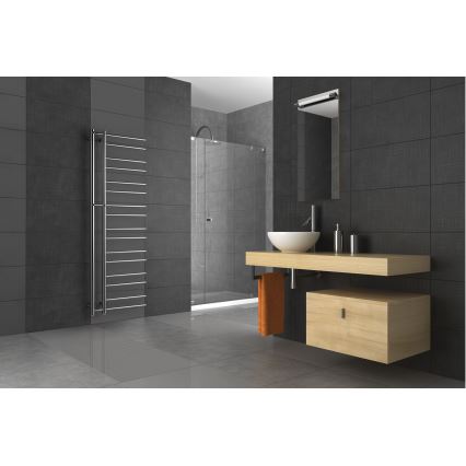 P.M.H. T2C - Kopalniški radiator v obliki lestve THEIA 352 W 154 cm, desni/sijajni krom