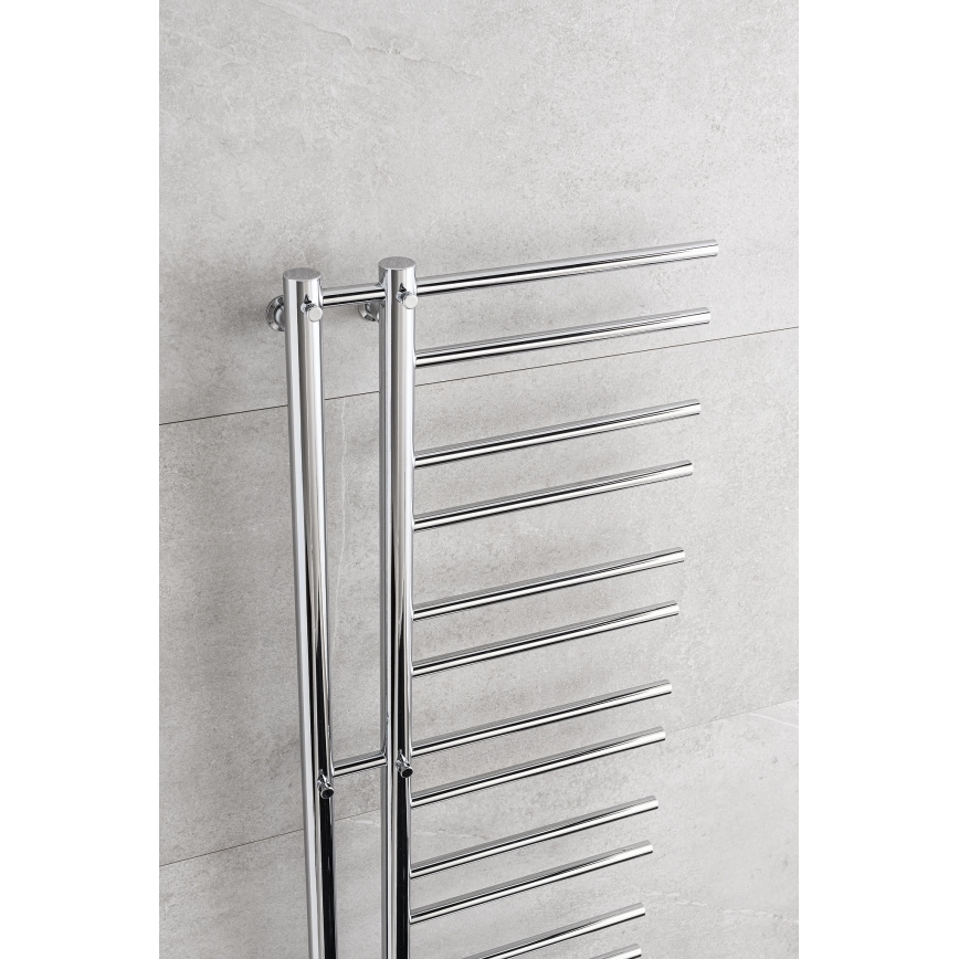 P.M.H. T2C - Kopalniški radiator v obliki lestve THEIA 352 W 154 cm, desni/sijajni krom