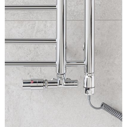 P.M.H. T2C-L - Kopalniški radiator za brisače THEIA 352W 154 cm levostranski/sijajni krom