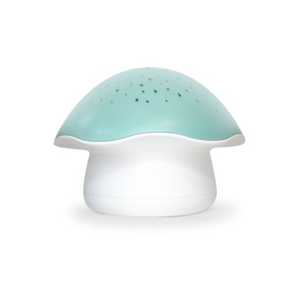 PABOBO - Projektor z melodijo STAR MUSHROOM 3xAA modra