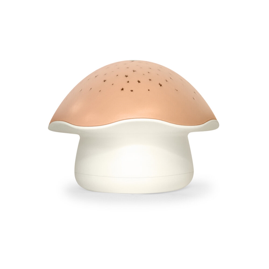 PABOBO - Projektor z melody STAR MUSHROOM 3xAA losos roza