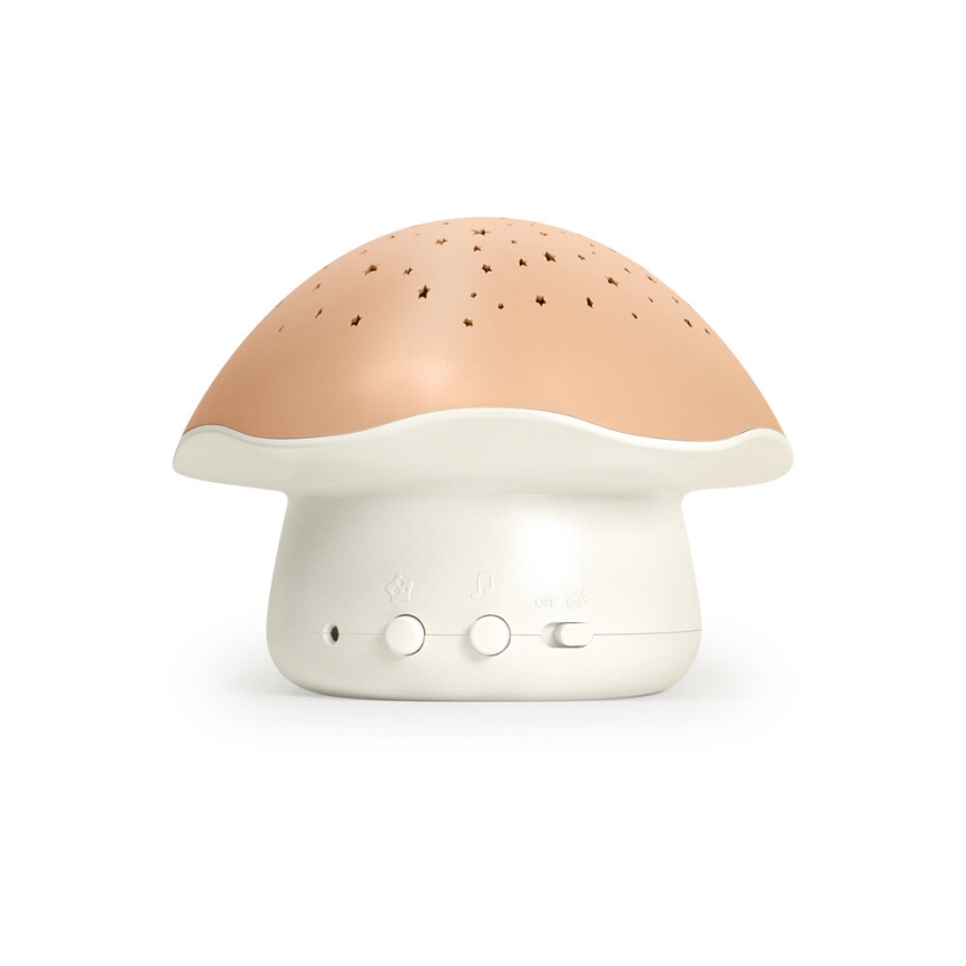 PABOBO - Projektor z melody STAR MUSHROOM 3xAA losos roza