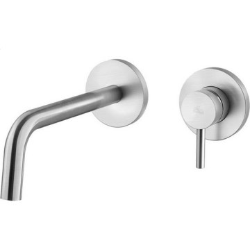 Paffoni - Armatura za umivalnik LIGHT za podometno montažo, nerjaveče jeklo