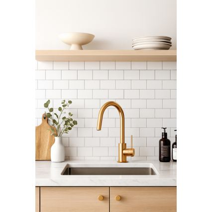 Paffoni - Baterija za umivalnik LIGHT zlata