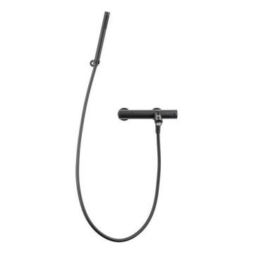 Paffoni - komplet za kad z mešalnikom LIGHT, črne barve