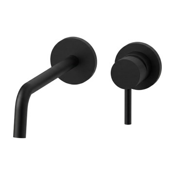 Paffoni - Mešalnik za umivalnik za podometno vgradnjo LIGHT, črn