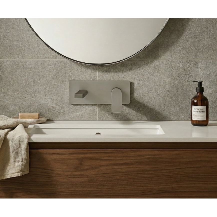 Paffoni - Pipa za umivalnik za podometno montažo TANGO iz nerjavečega jekla