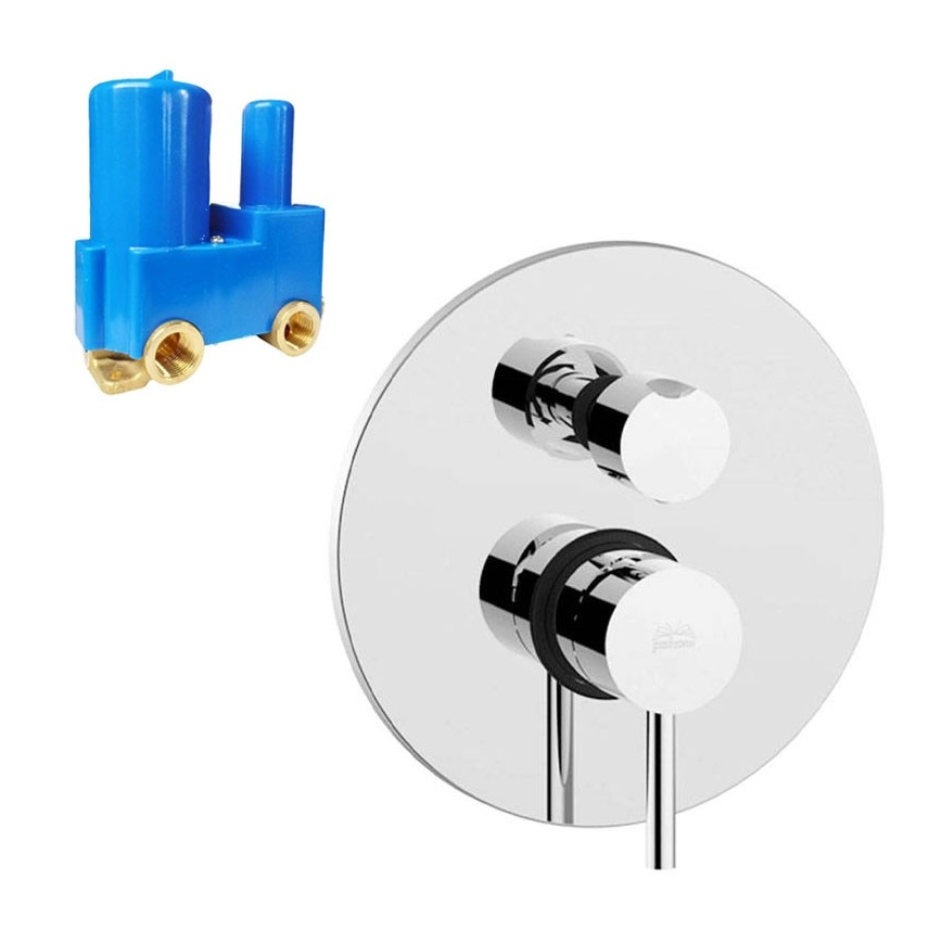 Paffoni - tuš baterija LIGHT za podometno vgradnjo, sijajni krom