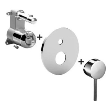 Paffoni - tuš mešalnik za podometno vgradnjo LIGHT, sijajni krom