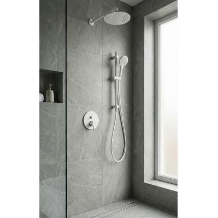 Paffoni - Tušna armatura LIGHT za podometno vgradnjo, mat bela