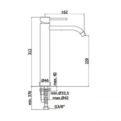 Paffoni - Umivalniška armatura LIGHT EXCLUSIVE brušeno zlato