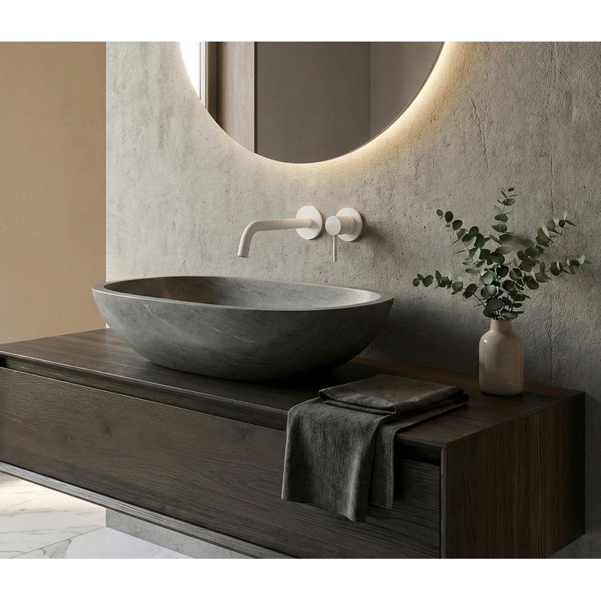 Paffoni - Umivalniška armatura za podometno montažo LIGHT mat bela