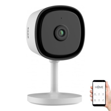 Pametna notranja kamera s senzorjem Full HD 1080p, 5V, Wi‑Fi, Tuya, bela