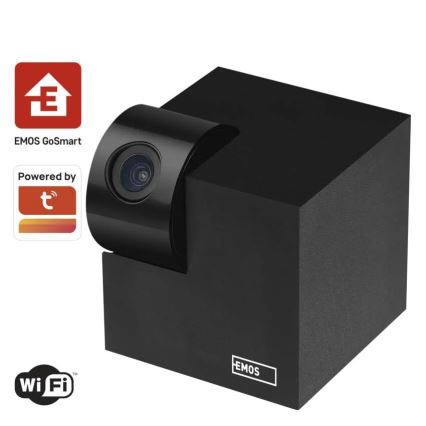 Pametna notranja vrtljiva kamera s senzorjem gibanja GoSmart 5V Wi-Fi Tuya črna