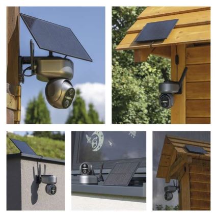 Pametna solarna kamera s senzorjem GoSmart 4G/LTE, 10400 mAh, 5V, IP65, s podporo za Tuya