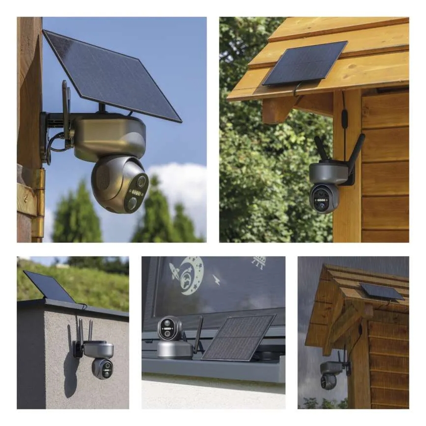 Pametna solarna kamera s senzorjem GoSmart 4G/LTE, 10400 mAh, 5V, IP65, s podporo za Tuya