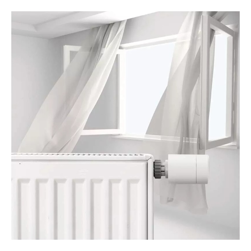 Pametna termostatska glava z LCD zaslonom GoSmart M30x1,5 2xAA/1,5V Tuya