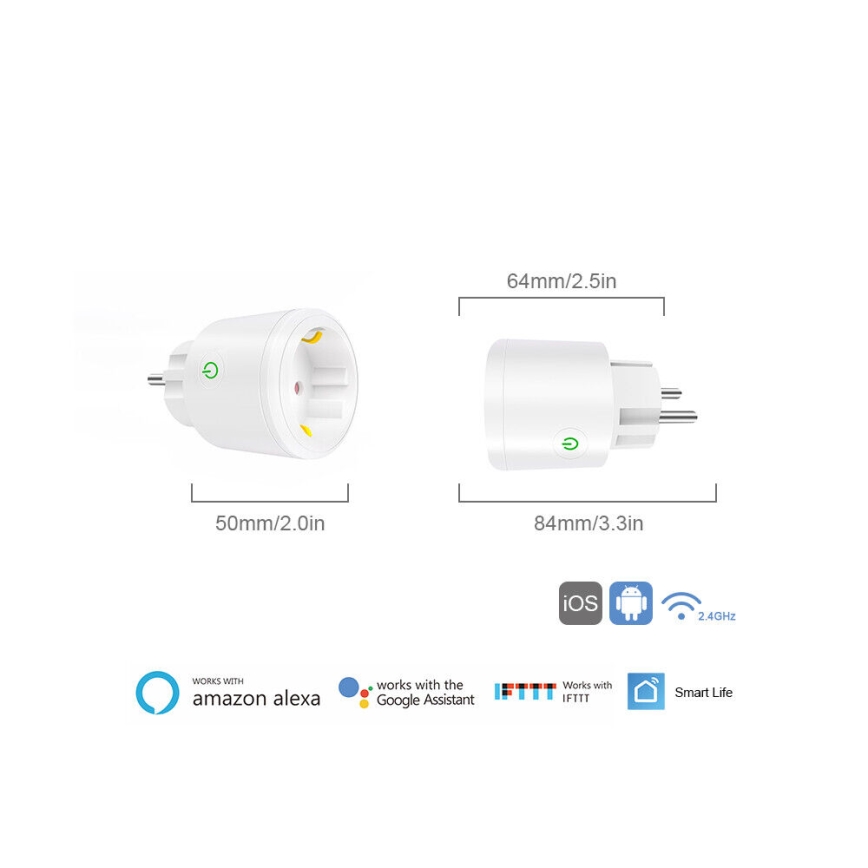 Pametna vtičnica SMART 3500W/230V/16A Wi-Fi