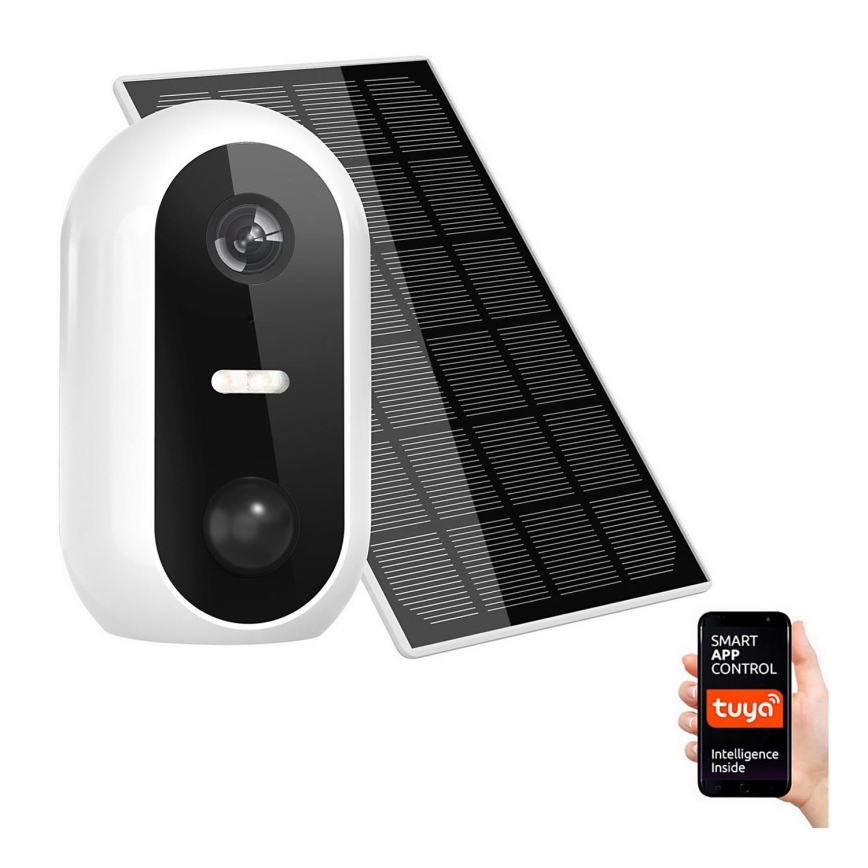 Pametna zunanja IP kamera s solarnim panelom 1080p Full HD 9600 mAh IP54 Wi-Fi Tuya