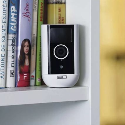 Pametna zunanja kamera s senzorjem gibanja GoSmart 5V 9600mAh IP65 Wi-Fi Tuya