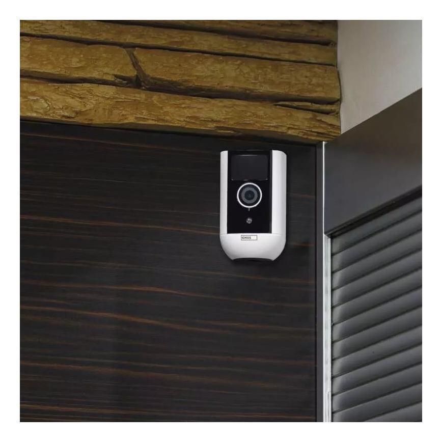 Pametna zunanja kamera s senzorjem gibanja GoSmart 5V 9600mAh IP65 Wi-Fi Tuya