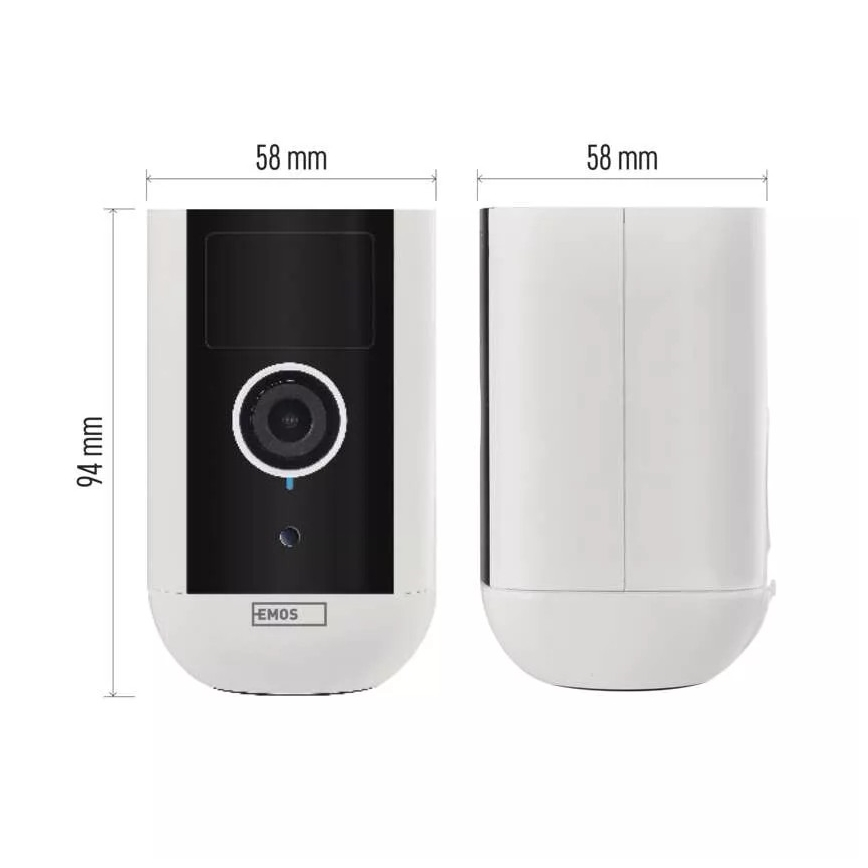 Pametna zunanja kamera s senzorjem gibanja GoSmart 5V 9600mAh IP65 Wi-Fi Tuya