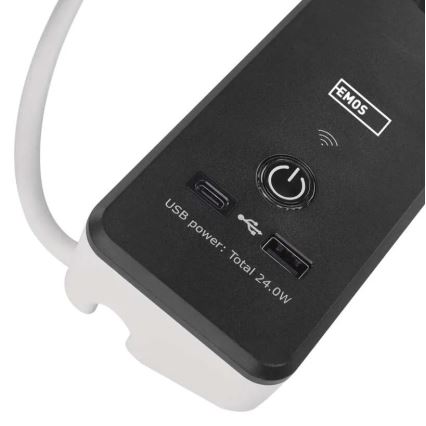 Pametni dodatek kabel s stikalom GoSmart 4Z + 1xUSB-A + 1xUSB-C 2 m Wi-Fi Tuya