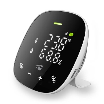 Pametni monitor kakovosti zraka z LED zaslonom SmartLife Wi-Fi
