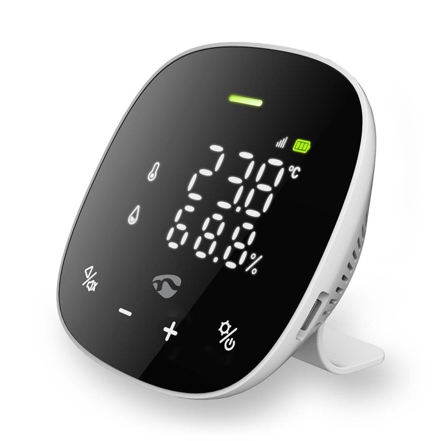 Pametni monitor kakovosti zraka z LED zaslonom SmartLife Wi-Fi