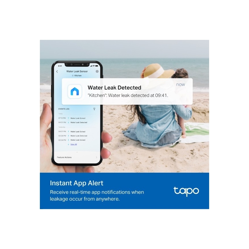 Pametni senzor puščanja vode 2xAAA