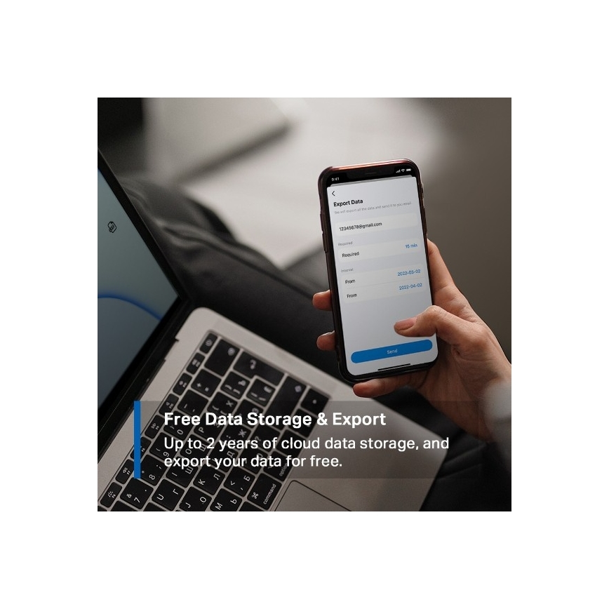 Pametni senzor za merjenje temperature in vlažnosti 1xCR2450