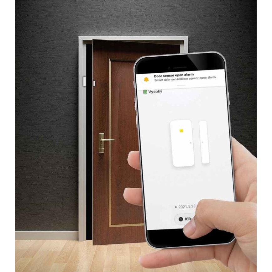 Pametni senzor za okna in vrata 3,7V 500 mAh Wi-Fi Tuya