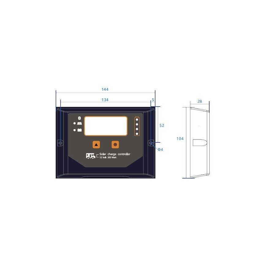 Pametni solarni regulator polnjenja PWM 12V/20A