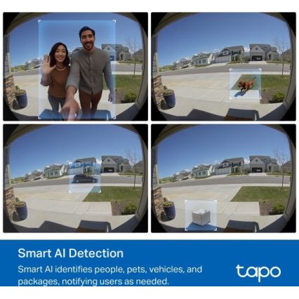 Pametni videozvonec 2K, 10000 mAh, IP66, Wi-Fi, Tuya