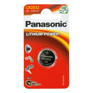 Panasonic - 1 pc Gumbasta litijeva baterija CR2032 3V 220 mAh